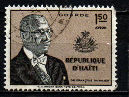 HAITI - 1958 - PRESIDENTE FRANCOIS DUVALIER - USATO - Haïti