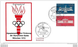 118 - 67 - Enveloppe Allemande - Timbres Olympiques - Oblit Spéciale De München 1970 - Sommer 1972: München