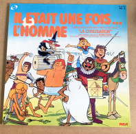 Rare Vinyle 33T - Roger Carel - Il était Une Fois L'Homme - Vol.2 - Dessins Animés Enfants - Niños