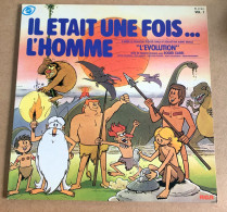 Rare Vinyle 33T - Roger Carel - Il était Une Fois L'Homme - Vol.1 - Dessins Animés Enfants - Kinderlieder