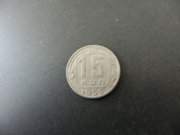 Soviet Union CCCP 15 Kopeks 1955 - Rusia