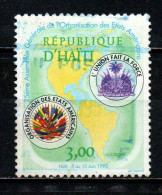HAITI - 1995 - 25^ ASSEMBLEA GENERALE DELL'ORGANIZZAZIONE DEGLI STATI AMERICANI - USATO - Haití