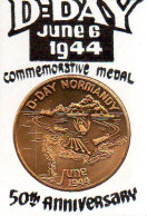 Guerre 39 45 : Médaille Commémorative 50ème Anniversaire Du D-day 6 Juin 1944 (Liberty Ship Jeremiah O'Brien) - Sonstige & Ohne Zuordnung