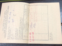 Viet Nam PAPER Blood Donation Book Before 1965  QUALITY: GOOD 1-PCS - Colecciones