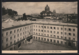 AK Salzburg, Blick Auf Das Benediktinerkolleg St. Peter  - Autres & Non Classés