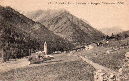 4V5Hs   Italie Valle Varaita Chianale Borgata Chiesa - Autres & Non Classés