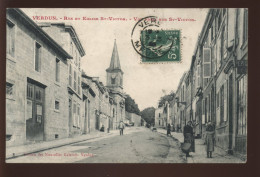 55 - VERDUN - RUE ET EGLISE ST-VICTOR  - EDITION DES NOUVELLES GALERIES - Verdun