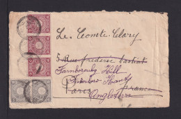 3x 3 S. Und 2x 1/2 S. Auf Briefvorderseite Nach Frankreich - Storia Postale