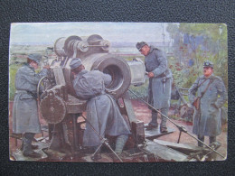 AK ÖSTERREICH Soldaten Kanone 1914 // P7052 - War 1914-18