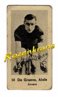 Small Chromo Alois De Graeve (⁰  Klerken ⴕ Antwerpen) Belgisch Wielrenner Coureur Cycliste Belge Cyclisme Wielrennen - Radsport