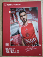 Card Josip Sutalo - Ajax Amsterdam - 2023-2024 - Football - Soccer - Voetbal - Fussball - Istra 1961 Dinamo Zagreb - Voetbal
