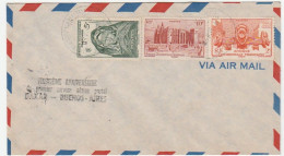 Lettre A.O.F. Avec Cachet "20ème Anniversaire Du Premier Service Aérien Postal Dakar-Buenos Aires" - Lettres & Documents