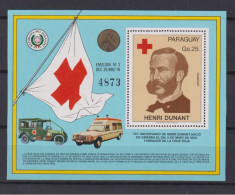 Paraguay Block 323 ** MNH Red Cross 1978 Henri Dunant + Mercedes Benz Ambulant - Paraguay