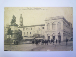 2024 - 1850  CAHORS  (Lot)  :  Monument Gambetta  -  La Bibliothèque   1915   XXX - Cahors