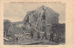 België - LANGEMARK (W. Vl.) Het Station Werd Verwoest Door Brits-Franse Bombardementen Tijdens De Gevechten Van 22 April - Langemark-Pölkapelle
