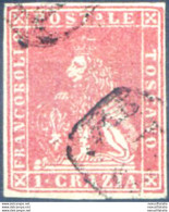 Toscana. Marzocco 1 Cr. 1857. Usato. - Unclassified