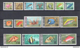 1967 Tanzania - Stanley Gibbons N. 142-157 - Serie Ordinaria - Pesci - 16 Valori - MNH** - Fische