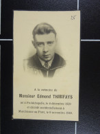 Edmond Thirifays Froidchapelle 1929 Marchienne-au-Pont 1948  /25/ - Devotion Images