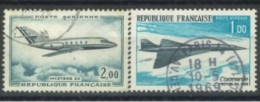 FRANCE - 1965/ 69, AIR PLANES STAMPS SET OF 2, USED - Oblitérés