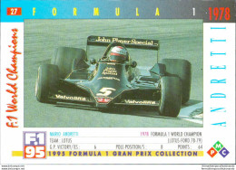 Bh27 1995 Formula 1 Gran Prix Collection Card Andretti N 27 - Cataloghi