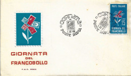 Fdc Rodia: GIORNATA DEL FRANCOBOLLO (1963); No Viaggiata; Annullo Speciale Roma - FDC