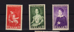Sarre - 1954 -  Oeuvres Populaires - Tableaux D'Enfants - Neufs** - MNH - Unused Stamps