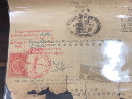Viet Nam Indo-chna PAPER Have Wedge 10cents Annam Before 1944 QUALITY:GOOD 1-PCS Very Rare - Colecciones