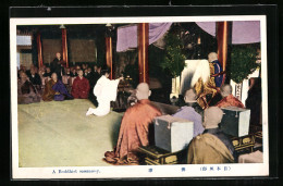 AK Eine Buddhistische Zeremonie  - Unclassified