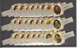 Reeks 2508  Schilders  1-24     ,24  Stuks Compleet      , Sigarenbanden Vitolas , Etiquette - Vitolas (Anillas De Puros)
