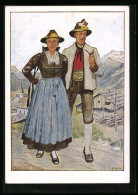 AK Paar In Tracht Aus Dem Zillertal  - Unclassified