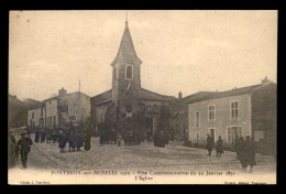 54 - FONTENOY-SUR-MOSELLE - FETE COMMEMORATIVE DU 22 JANVIER 1871 - L'EGLISE - GUERRE DE 1870 - Autres & Non Classés
