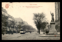 75 - PARIS - 13EME - TOUT PARIS N° 531 - BOULEVARD ST-MARCEL - STATUE DE JEANNE D'ARC - EDITEUR FLEURY - Arrondissement: 13