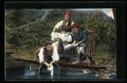 AK Drei Russische Waschfrauen Am Flussufer  - Unclassified