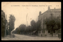 92 - LA GARENNE - BOULEVARD DE LA REPUBLIQUE - ROND-POINT DU CENTRE - La Garenne Colombes