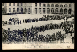 78 - VERSAILLES - FUNERAILLES DES VICTIMES DE LA CATASTROPHE DU DIRIGEABLE LA REPUBLIQUE 28 SEPT 1909 - LE CORTEGE - Versailles