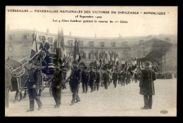 78 - VERSAILLES - FUNERAILLES DES VICTIMES DE LA CATASTROPHE DU DIRIGEABLE LA REPUBLIQUE 28 SEPT 1909 - LES CHARS - Versailles