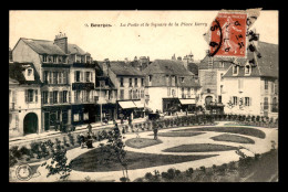 18 - BOURGES - LA POSTE ET LE SQUARE DE LA PLACE BERRY - Bourges