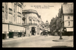 18 - BOURGES - PLACE PLANCHAT ET RUE DU COMMERCE - BANQUE SOCIETE GENERALE - Bourges