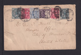 1898 - Dekorative Buntfrankatur Auf Brief Ab Sydney Nach USA - Storia Postale