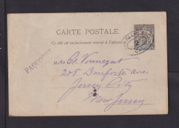 1901 - 10 C. Ganzsache Mit Aufgabestempel "PAQUEBOT" Nach USA - In San Francisco Entwertet - Lettres & Documents