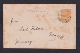1905 - 2 P. Ganzsache (U 2) Ab SHIP ROOM Nach Ulm - Lettres & Documents