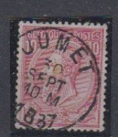 BELGIË - OBP - 1884/91 - Nr 46 T0 (JUMET) - Coba + 2.00 € - 1884-1891 Leopoldo II