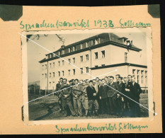 Orig. Foto 1933 Jungen Vor Gebäude Sprachenkonvikt Göttingen, Gerhard-Uhlhorn-Konvikt, Hakenkreuz Fahne - Göttingen