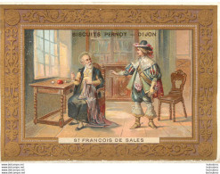 CHROMO BISCUITS PERNOT  SAINT FRANCOIS DE SALES   FORMAT 12.50 X 9 CM - Pernot