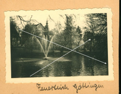 Orig. Foto Um 1933 Blick Auf Den Feuerteich In Göttingen - Goettingen