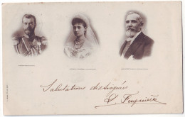RUS 59 - 4921 Tzar NICOLAS II, Alexandra FEODOROWNA, E. LOUBERT, Litho, Russia - Old Postcard - Used - 1897 - Russie
