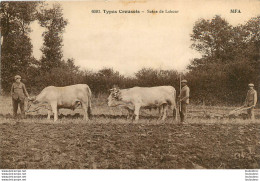 SCENE DE LABOUR TYPES CREUSOIS - Cultivation