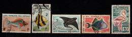 - COTE DES SOMALIES - 1959 - YT N° 293 / 294 + 296 / 297 + 300 - Oblitérés - Poissons Et Oiseaux - Gebruikt