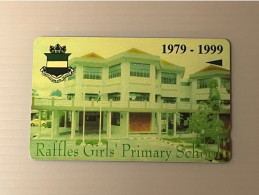Mint Singapore Telecom Singtel GPT Phonecard, Raffles Girls’ Primary School 1979-1999, Set Of 1 Mint Card - Singapur