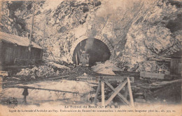 Le Tunnel Du ROUX (Ardèche) - Passage Du Train P.L.M., Ligne Du Chemin De Fer De Lalevade Au Puy - Voyagé 1928 (2 Scans) - Autres & Non Classés